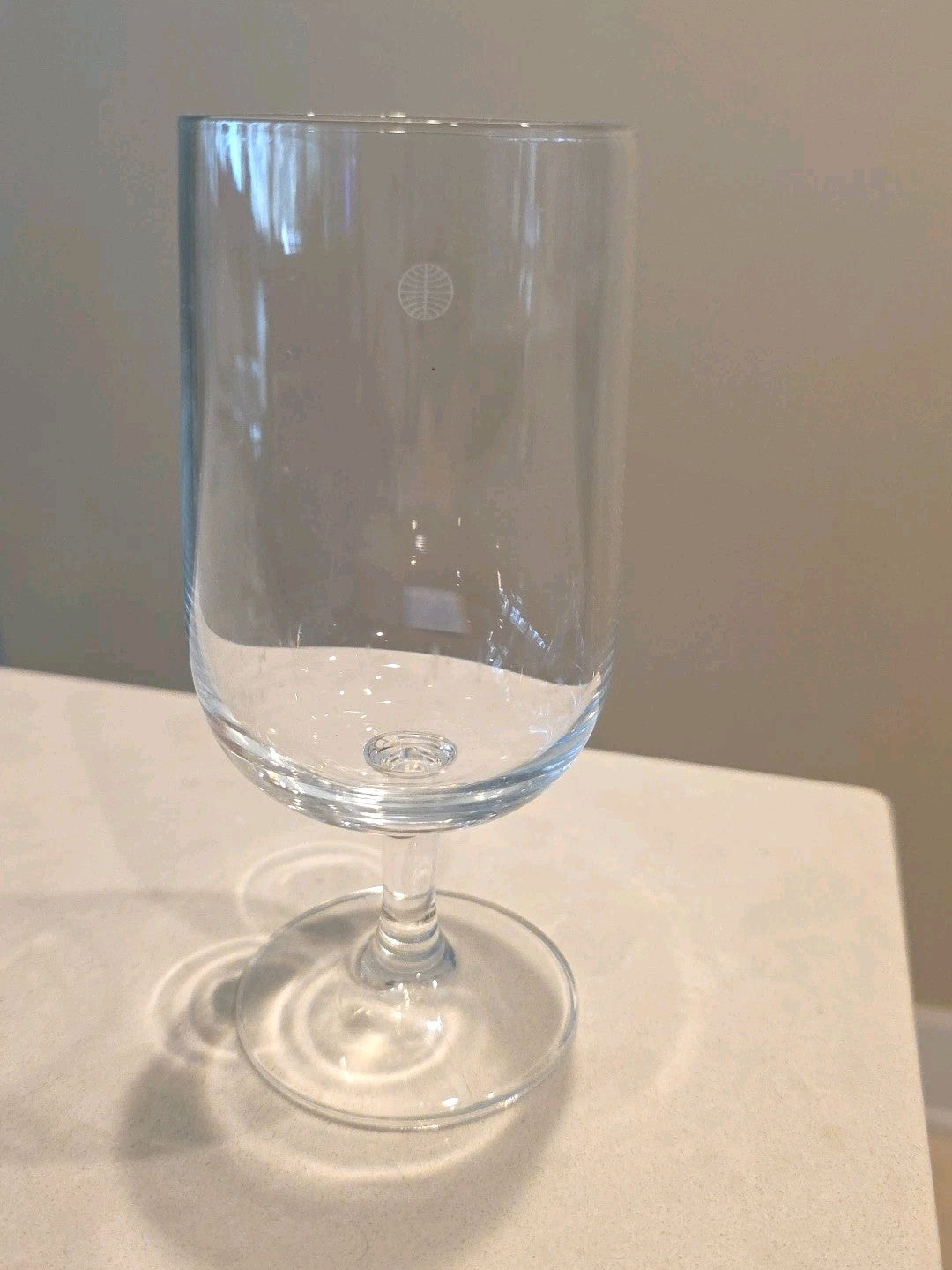Pan Am Airlines Vintage 1980's First Class Service In Flight 6" Wine Glass