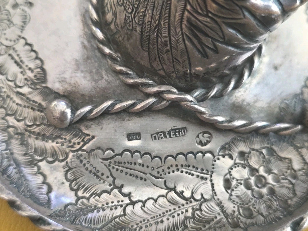 Sombrero Hat Figurine 800 Sterling Silver Mexico