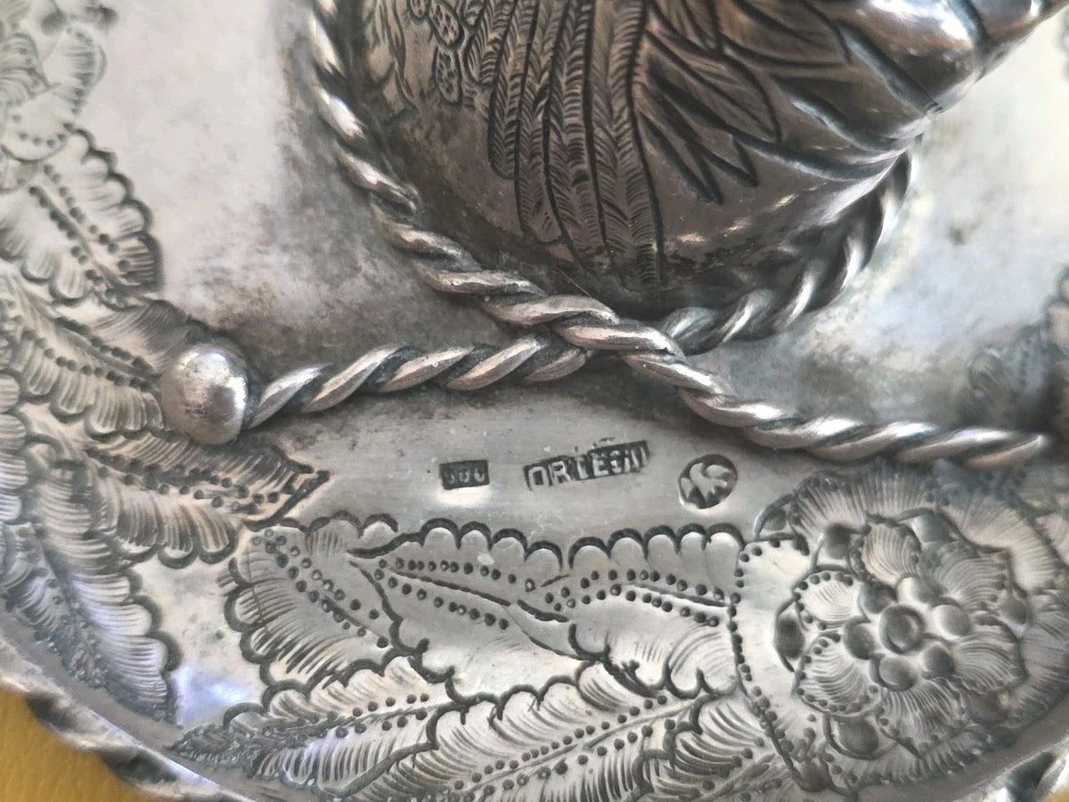 Sombrero Hat Figurine 800 Sterling Silver Mexico