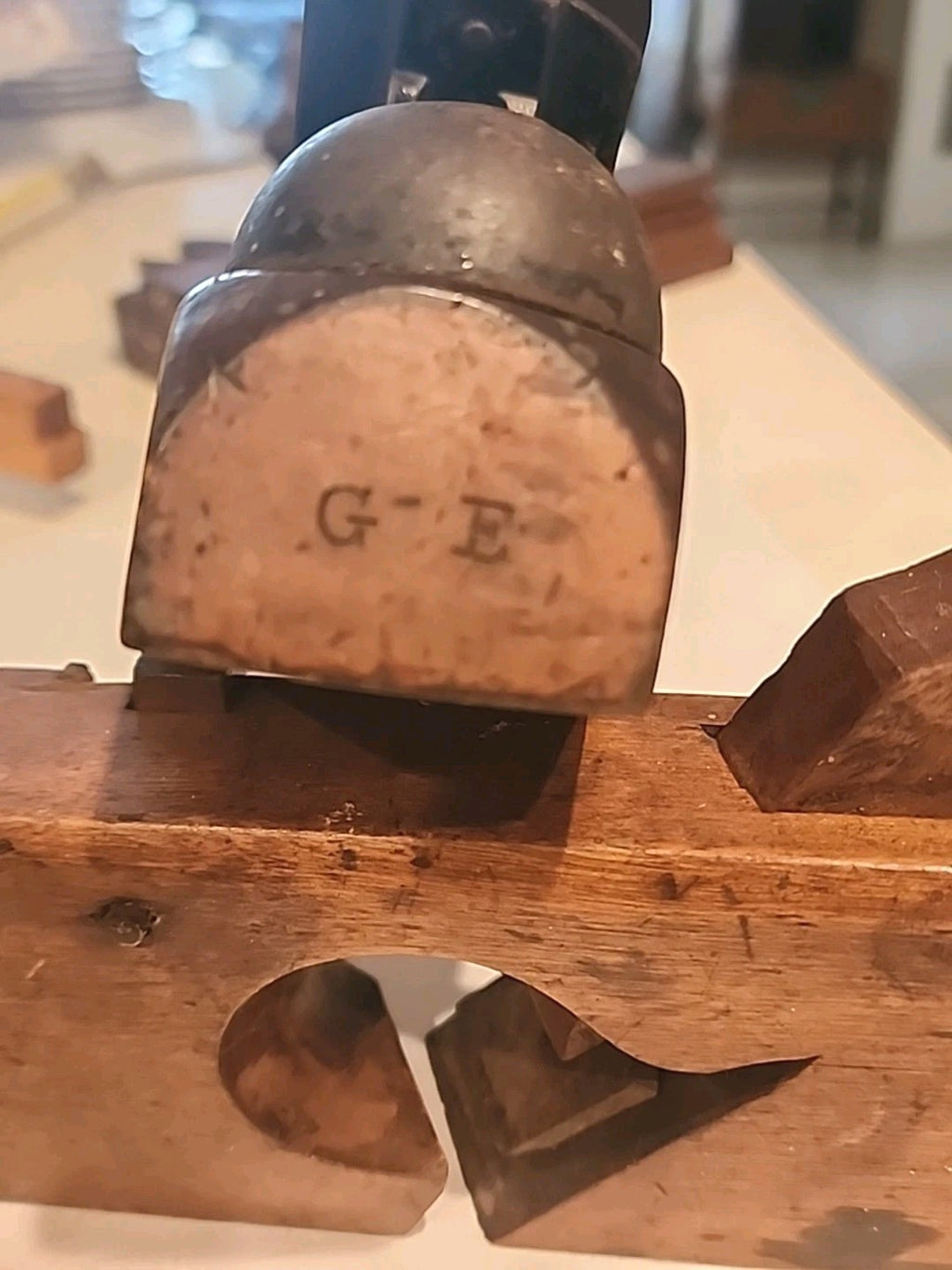 Wood Bottom Transitional Plane, Stanley Bailey Rule & Level Co G-E