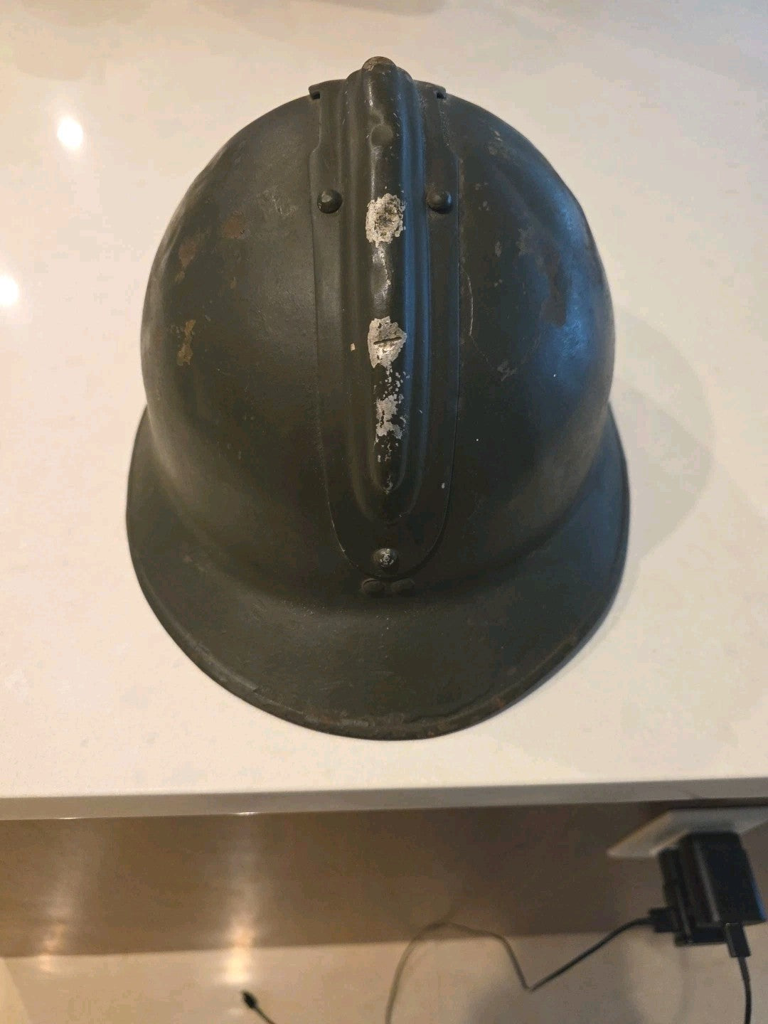 Belgian M1 Adrains World War II  Militray Combat Helmet