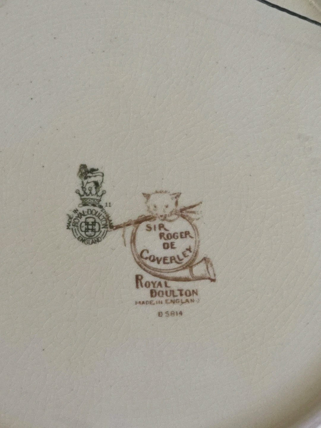 Royal Doulton 13 1/4"  Cabinet Plate Sir Roger De Coverley