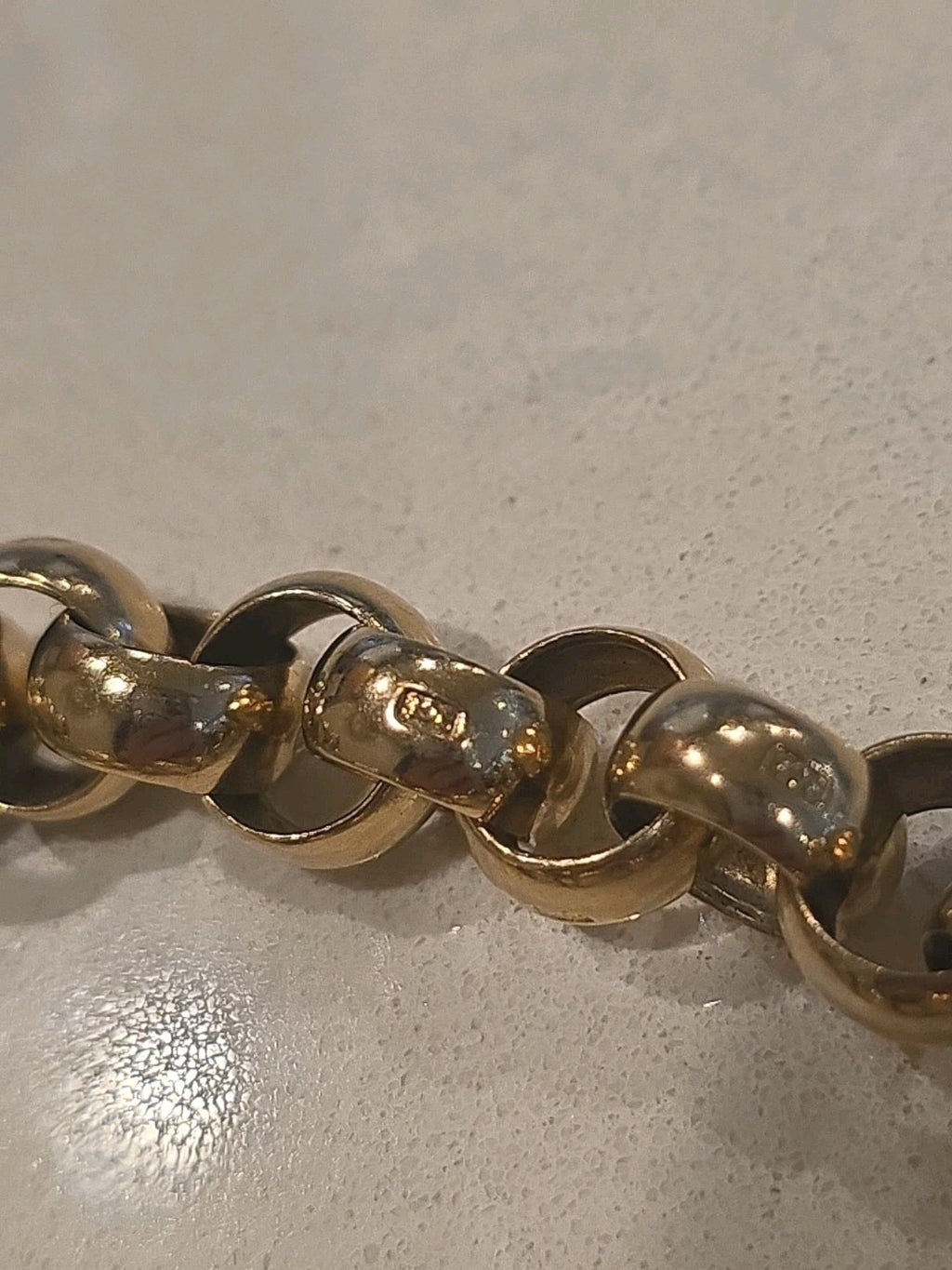 Vintage Victorian Era Rose Gold Heart Chunky Bracelet 9ct