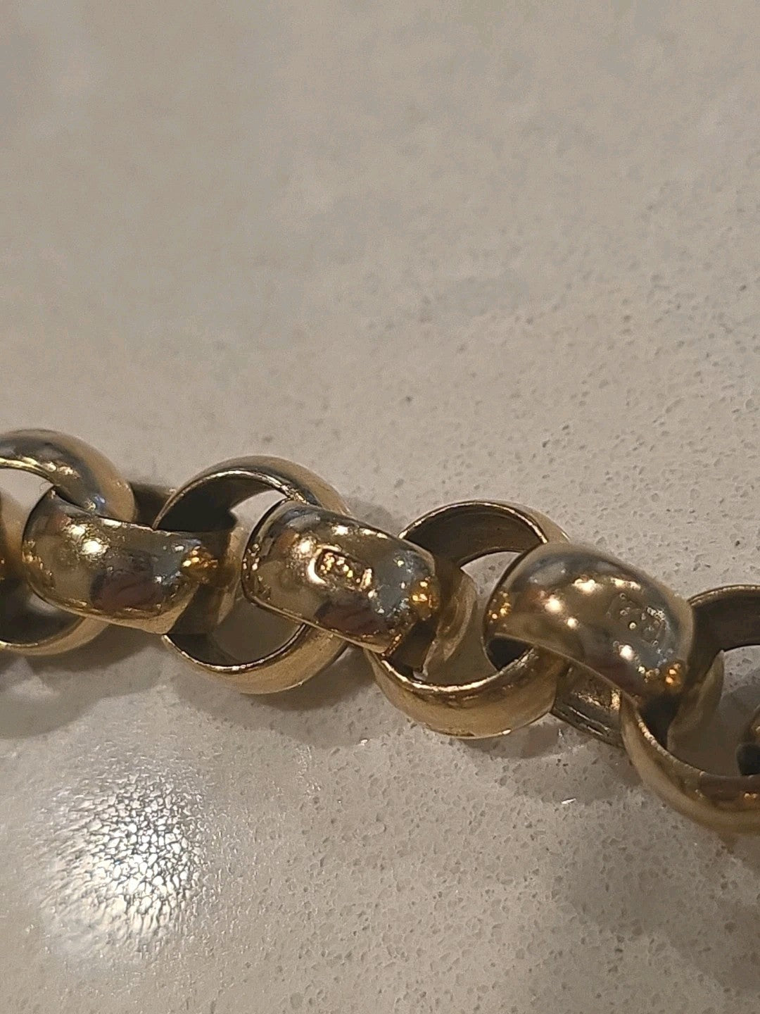 Vintage Victorian Era Rose Gold Heart Chunky Bracelet 9ct
