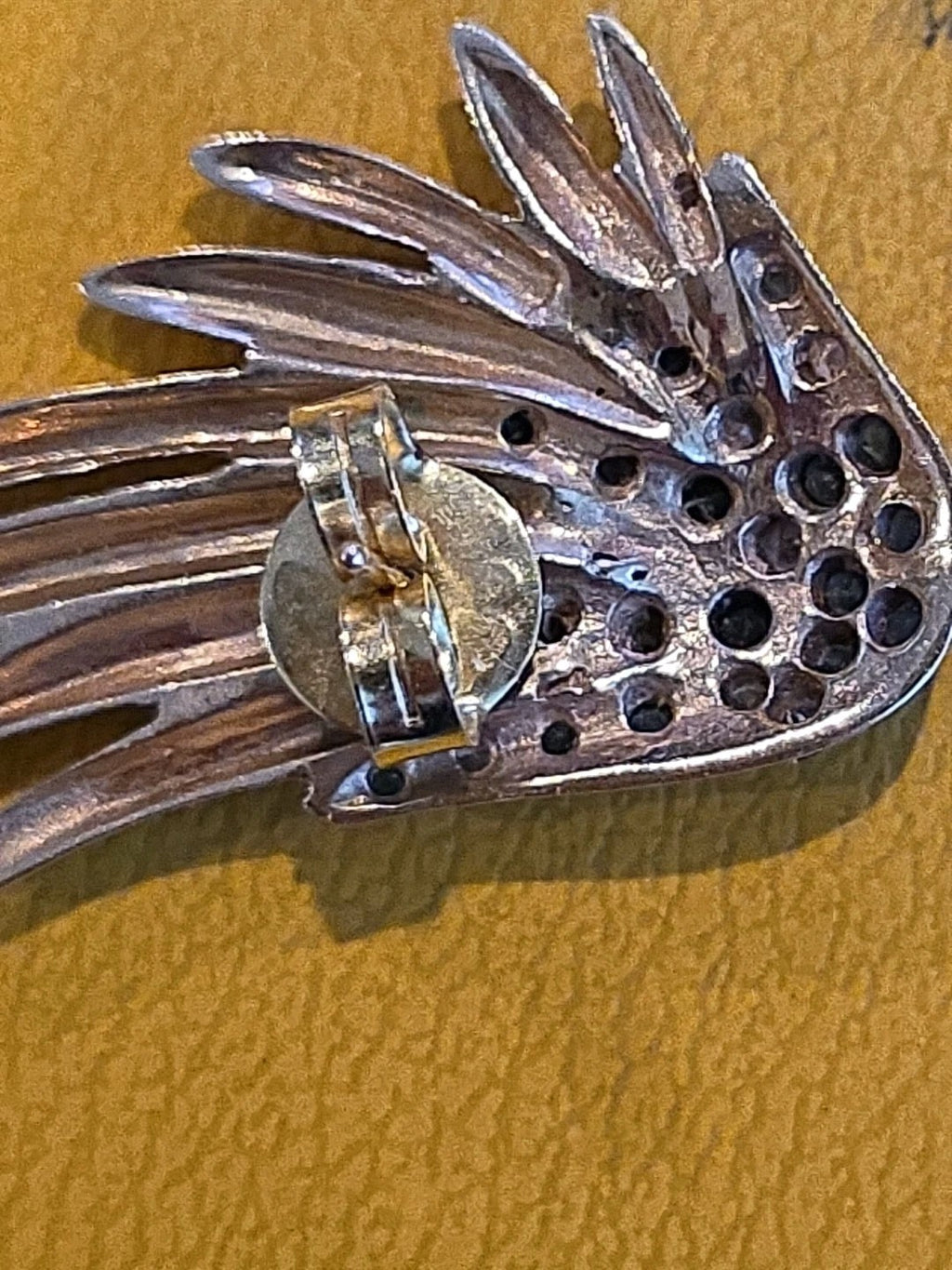 18kt Yellow Gold & Diamond & Saffire Wing Earrings