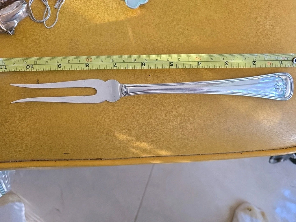 Buccellati Old Italian Sterling Silver Meat Fork 2-Tine 10 1/2"