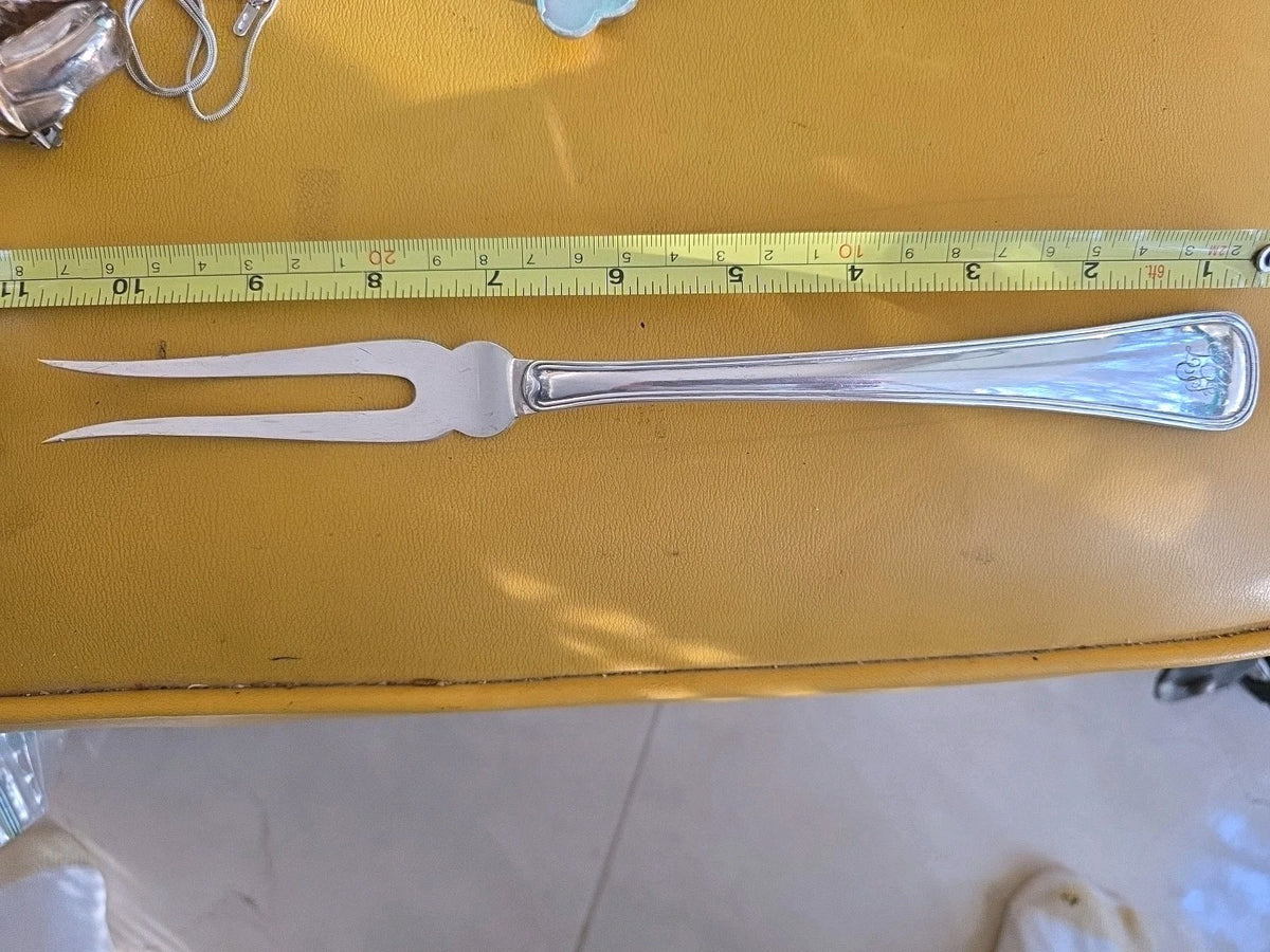 Buccellati Old Italian Sterling Silver Meat Fork 2-Tine 10 1/2"