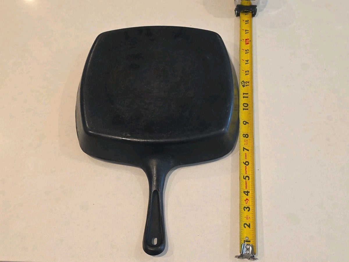 Vintage Griswold Wagner Ware Small Mark Cast Iron Skillet Square Frying Pan