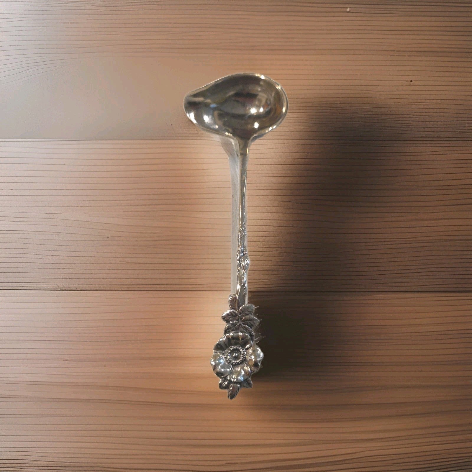 Harlequin by Reed and Barton Sterling Silver Sauce Ladle with Spout 5 1/4"