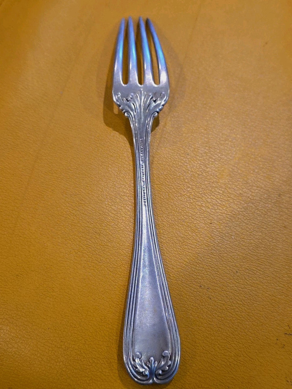 Colonial by Tiffany and Co Sterling Silver  Lunch/Dessert Fork Monogram