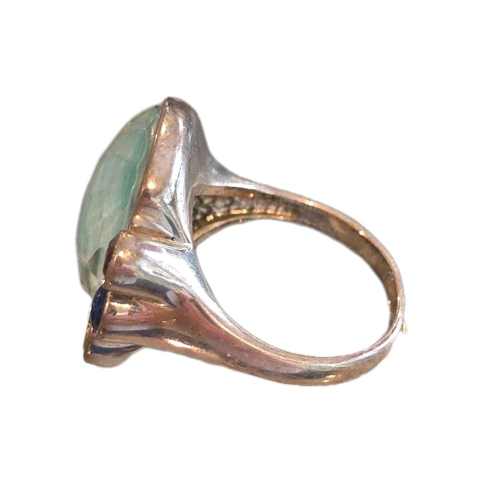 WHITNEY KELLY WK STERLING SILVER  MULTI -GEMSTONE RING SIZE 11