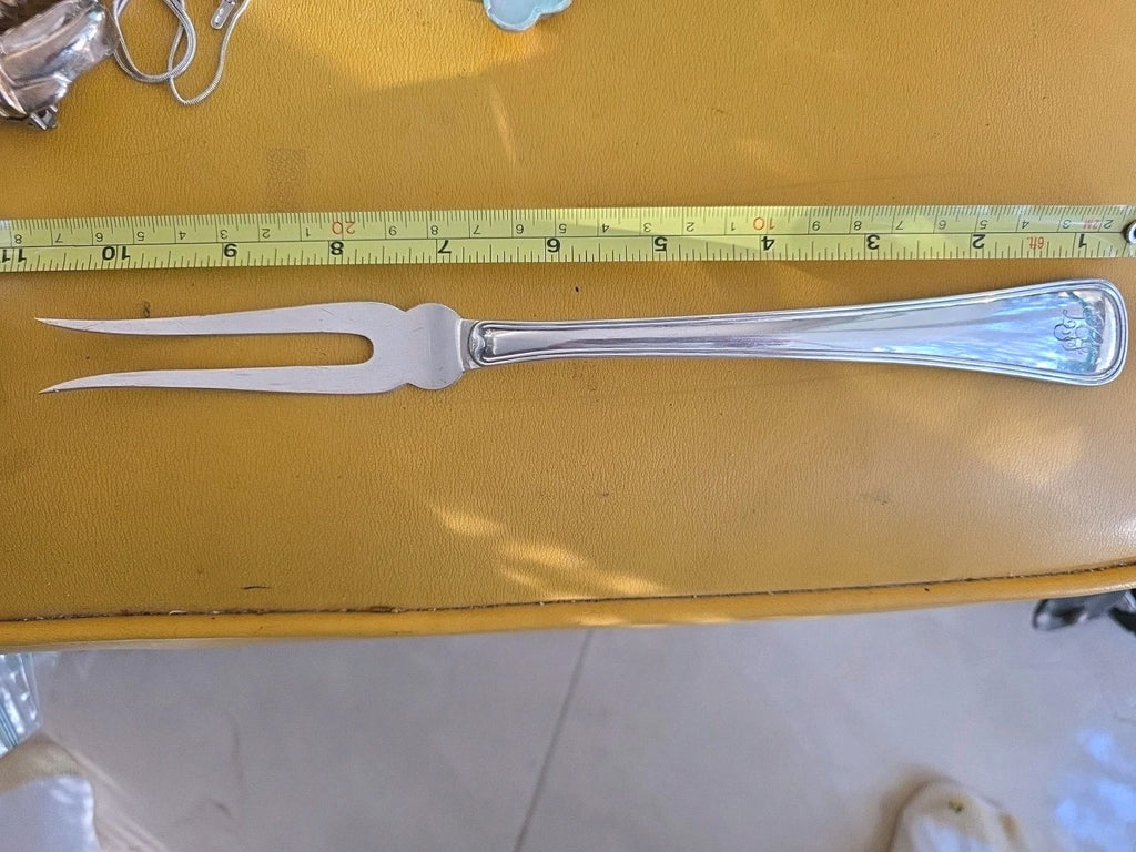 Buccellati Old Italian Sterling Silver Meat Fork 2-Tine 10 1/2"