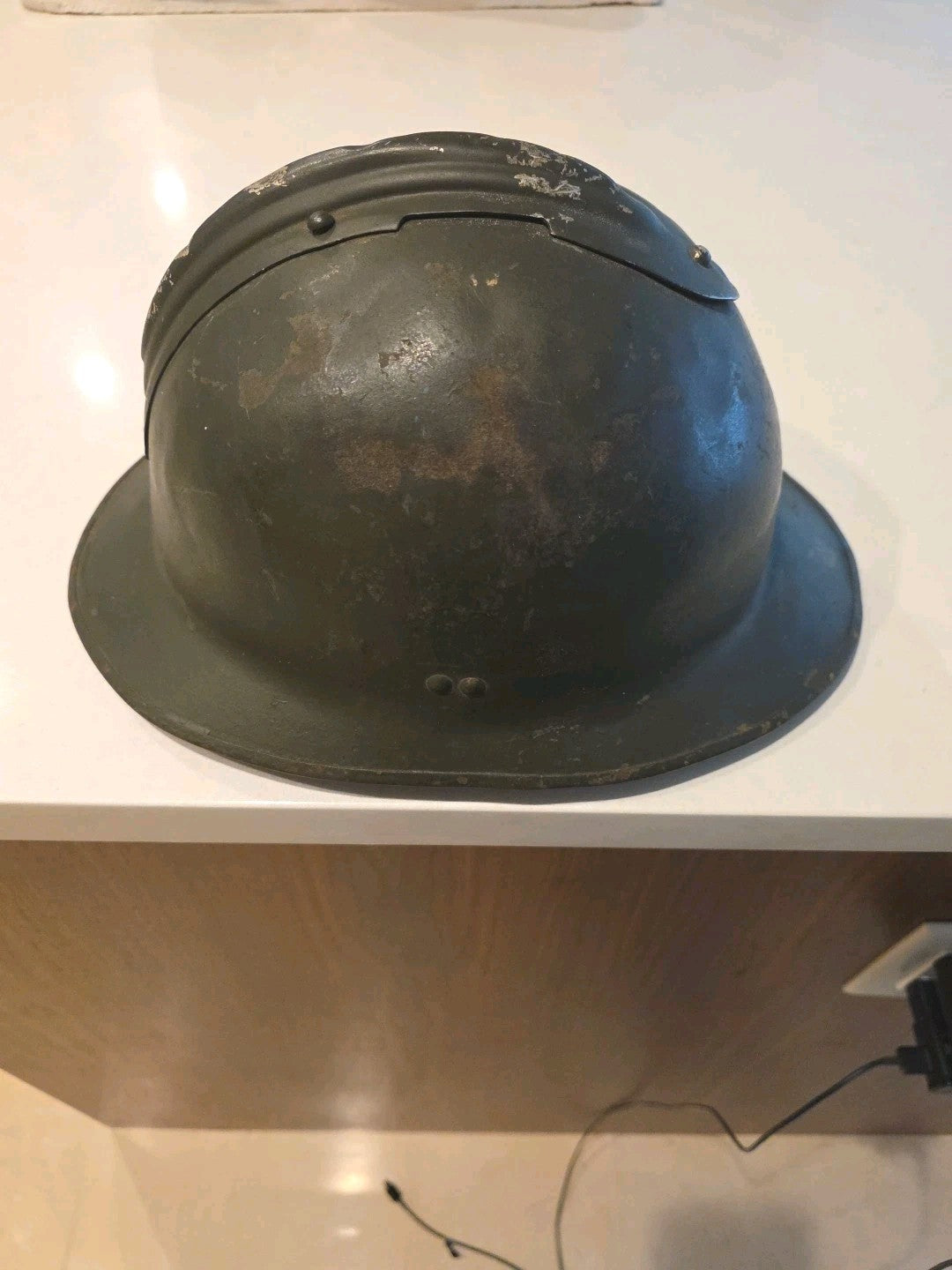Belgian M1 Adrains World War II  Militray Combat Helmet