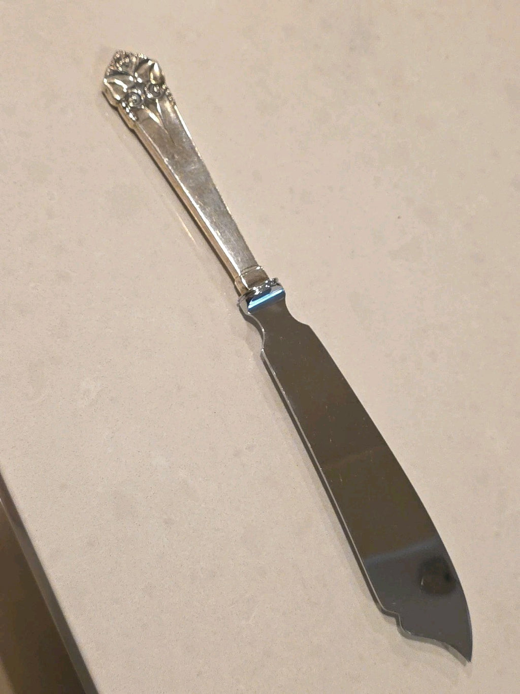 ORLA VAGN MOGENSEN DENMARK GRETA STERLING SILVER 10 1/2" FISH SERVING KNIFE