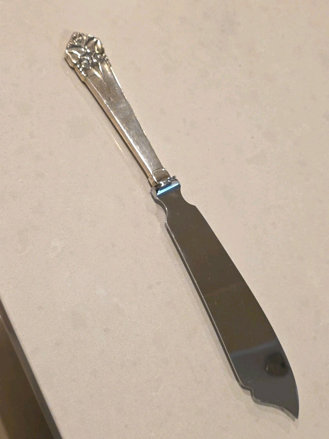ORLA VAGN MOGENSEN DENMARK GRETA STERLING SILVER 10 1/2" FISH SERVING KNIFE