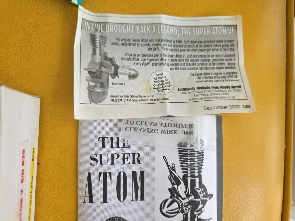 The  Mighty Atom For Model Airplanes Atom V  S/N B39