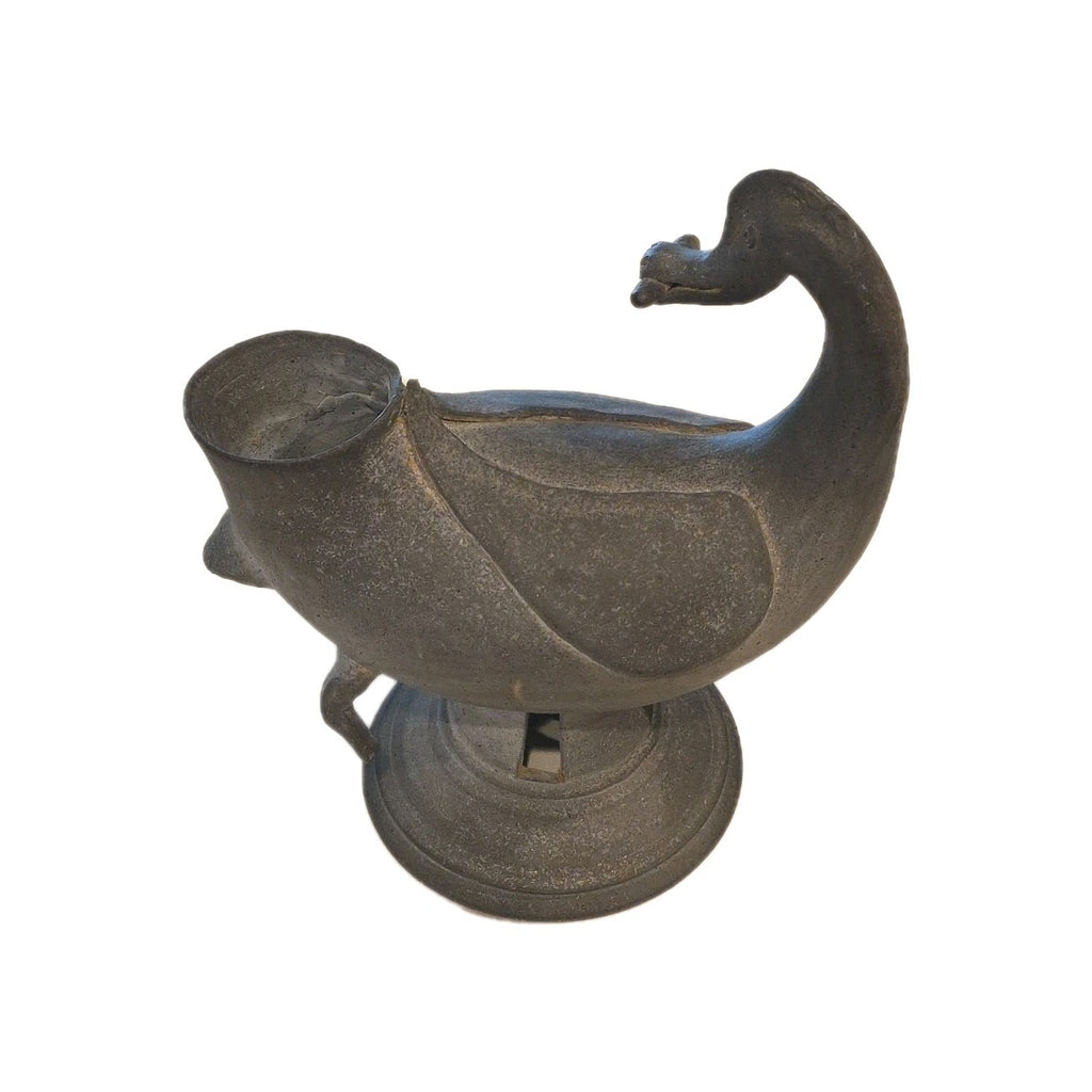 Midcentury Studio Art Pottery Figural Duck Vessel Sculpture Pitcher
