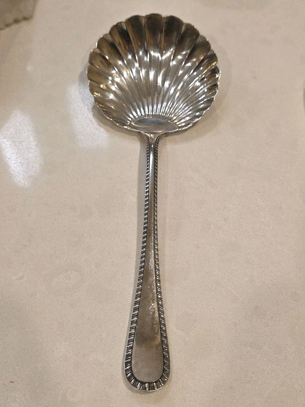 Feather Edge  Italian Feather Edge by Buccellati Sterling Casserole Spoon 7 7/8"