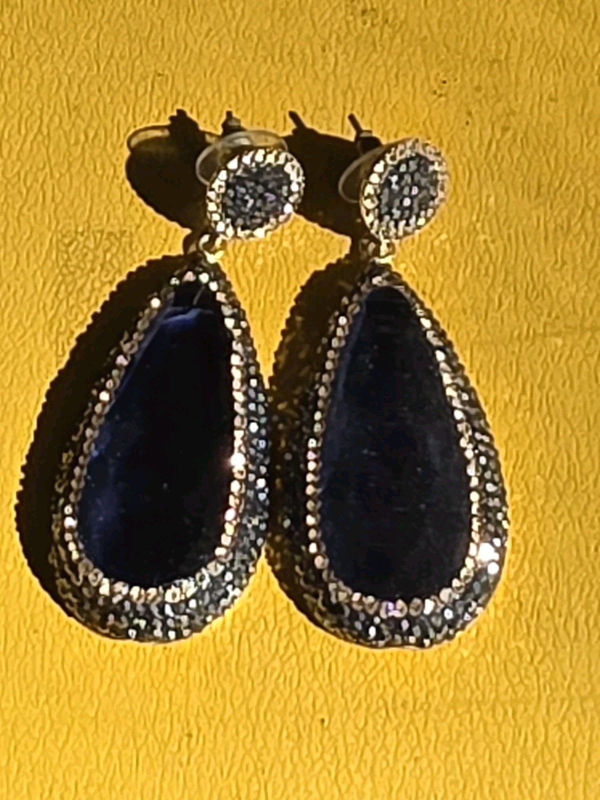 Grand Bazaar Turkish Hand Made Silver Earrings With Gemstones