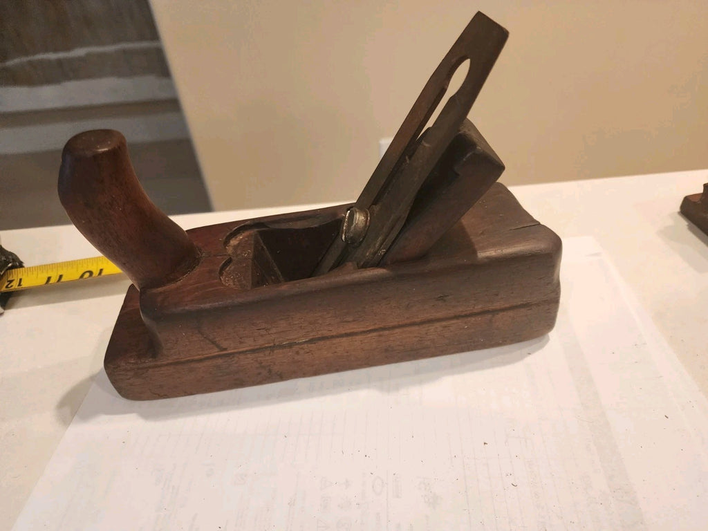 Antique 1800's F.W.B. Gebr Busch Gusstahl German Horned Smooth Plane 8.5”