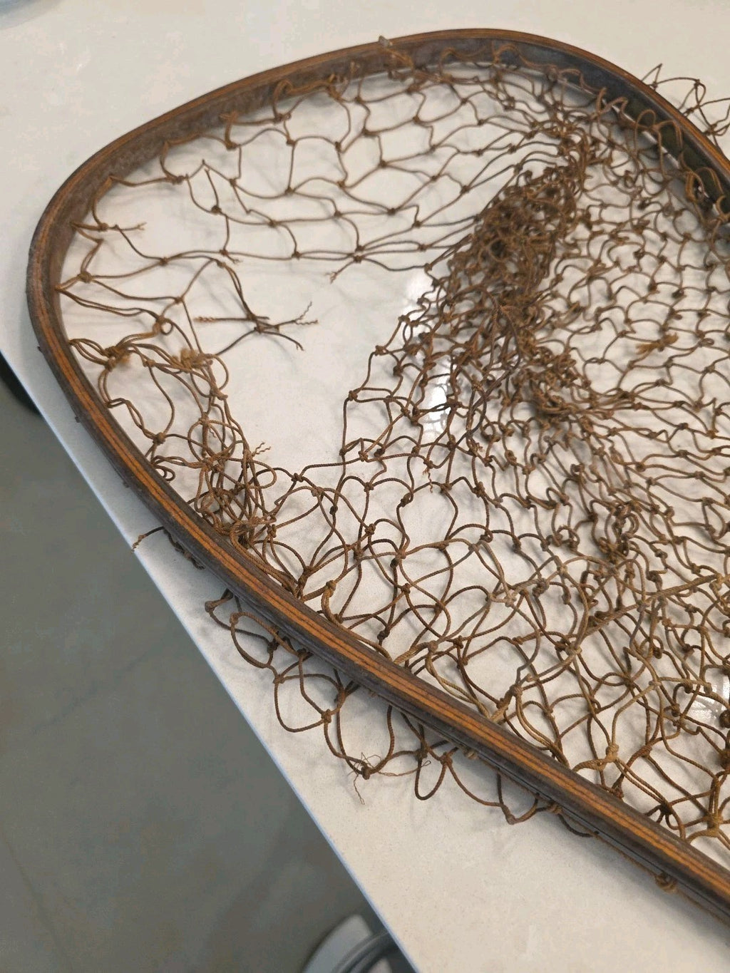 Vtg Cortland Line Co 5003-0 Wood Fishing Net