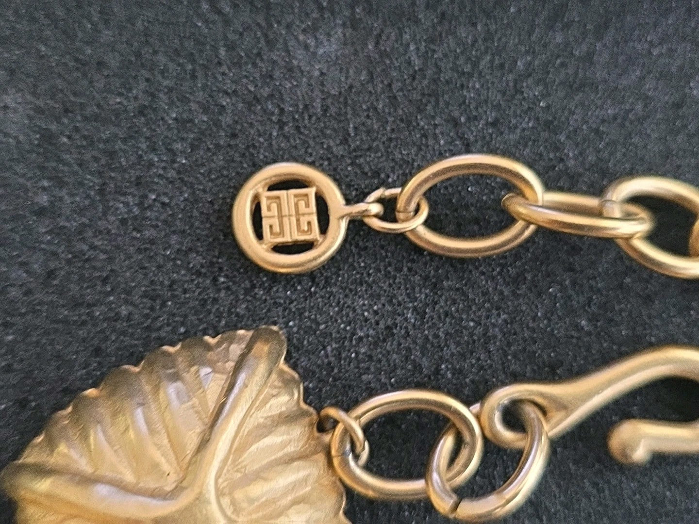 Vintage 1980's Givenchy Gold Gripiox Earrings and Choker Necklace Set