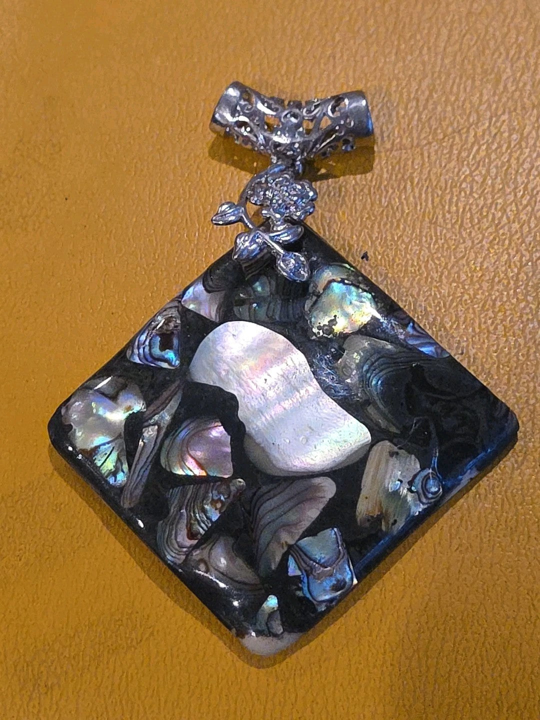 Rainbow Abalone Paua Shell Hearts & Pendant