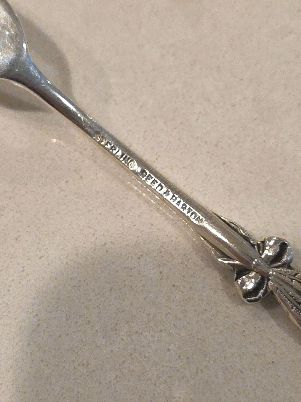 Harlequin by Reed and Barton Sterling Silver Lemon Fork with Snapdragon 5 1/2"