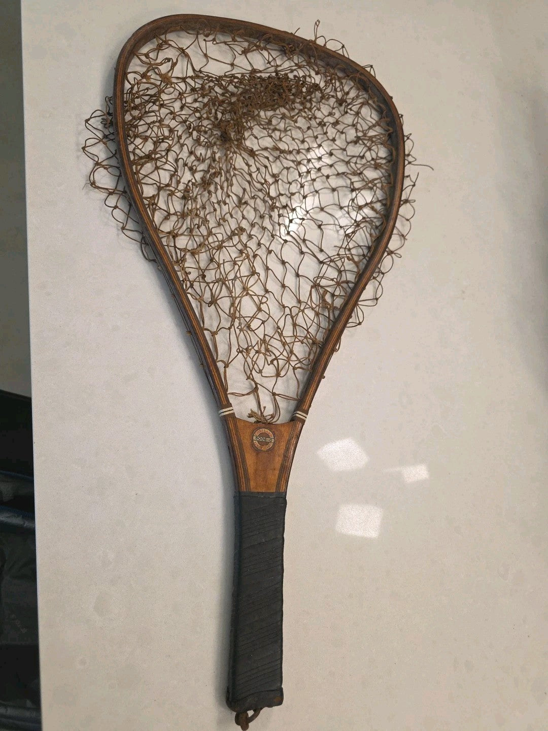 Vtg Cortland Line Co 5003-0 Wood Fishing Net