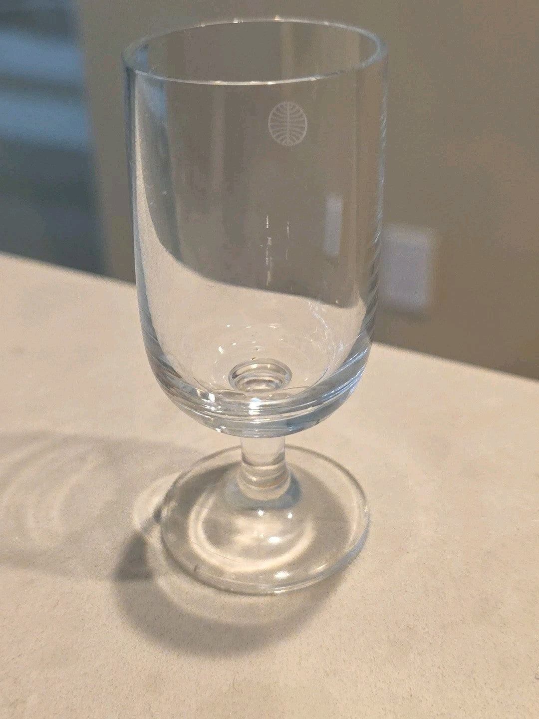 Pan Am Airlines Vintage 1980's First Class Service Flight 3 1/2" Cordial Glass