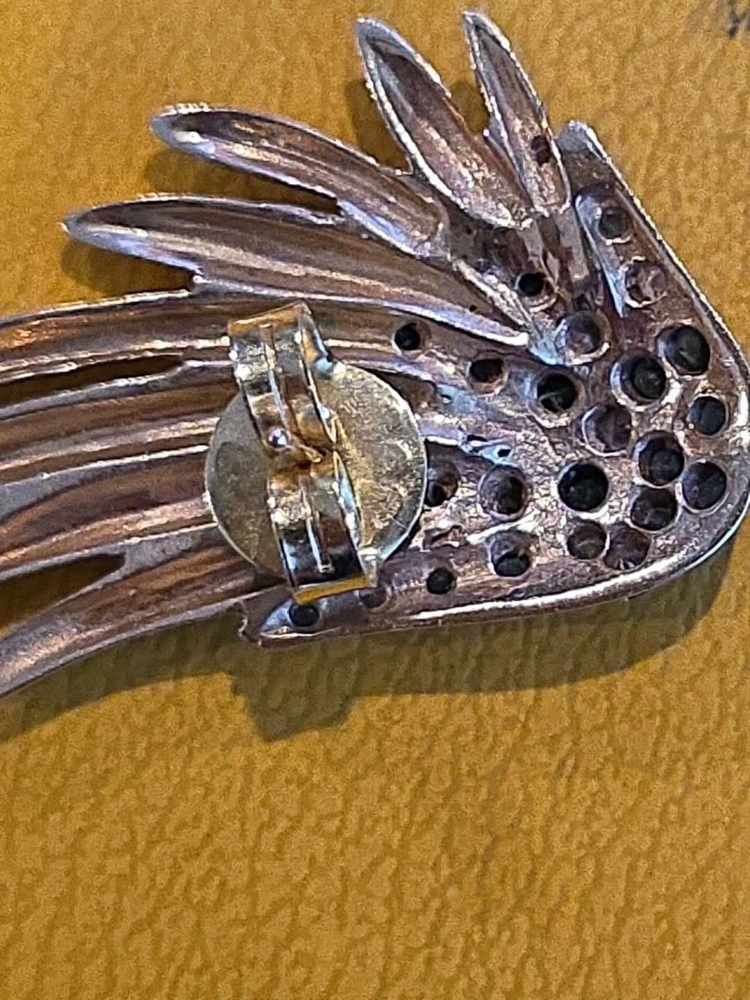 18kt Yellow Gold & Diamond & Saffire Wing Earrings