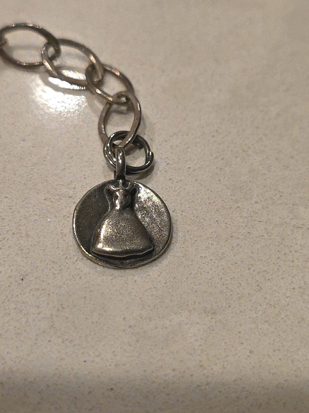 Vtg Sterling Mummy Necklace Choker MARY & DOUG HANCOCK Signed Freshwater Pearl