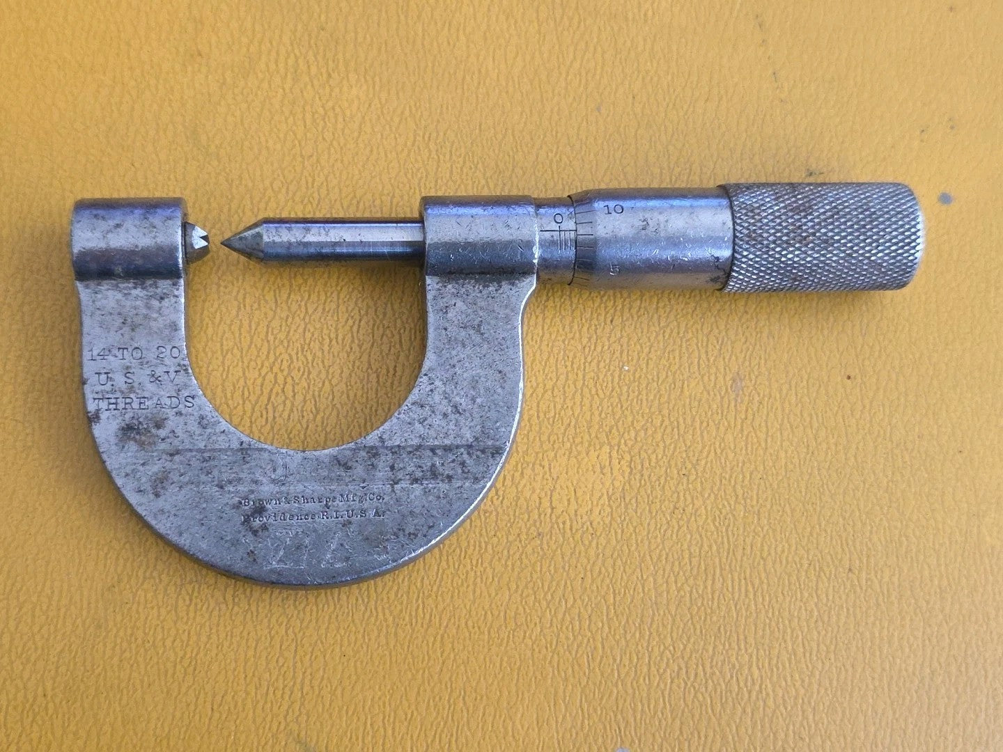 Vintage Brown Sharpe Micrometer No 19 up to 1" late 1890s