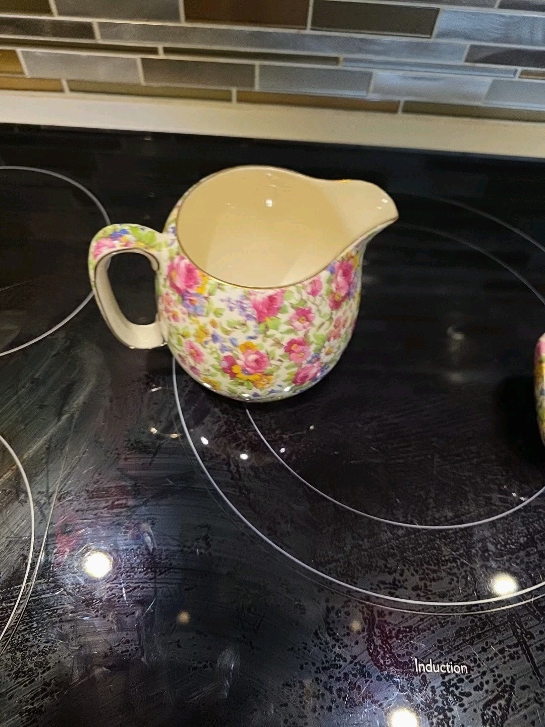 Royal Winton Summertime Chintz Creamer England Floral Milk Jug Grimwades