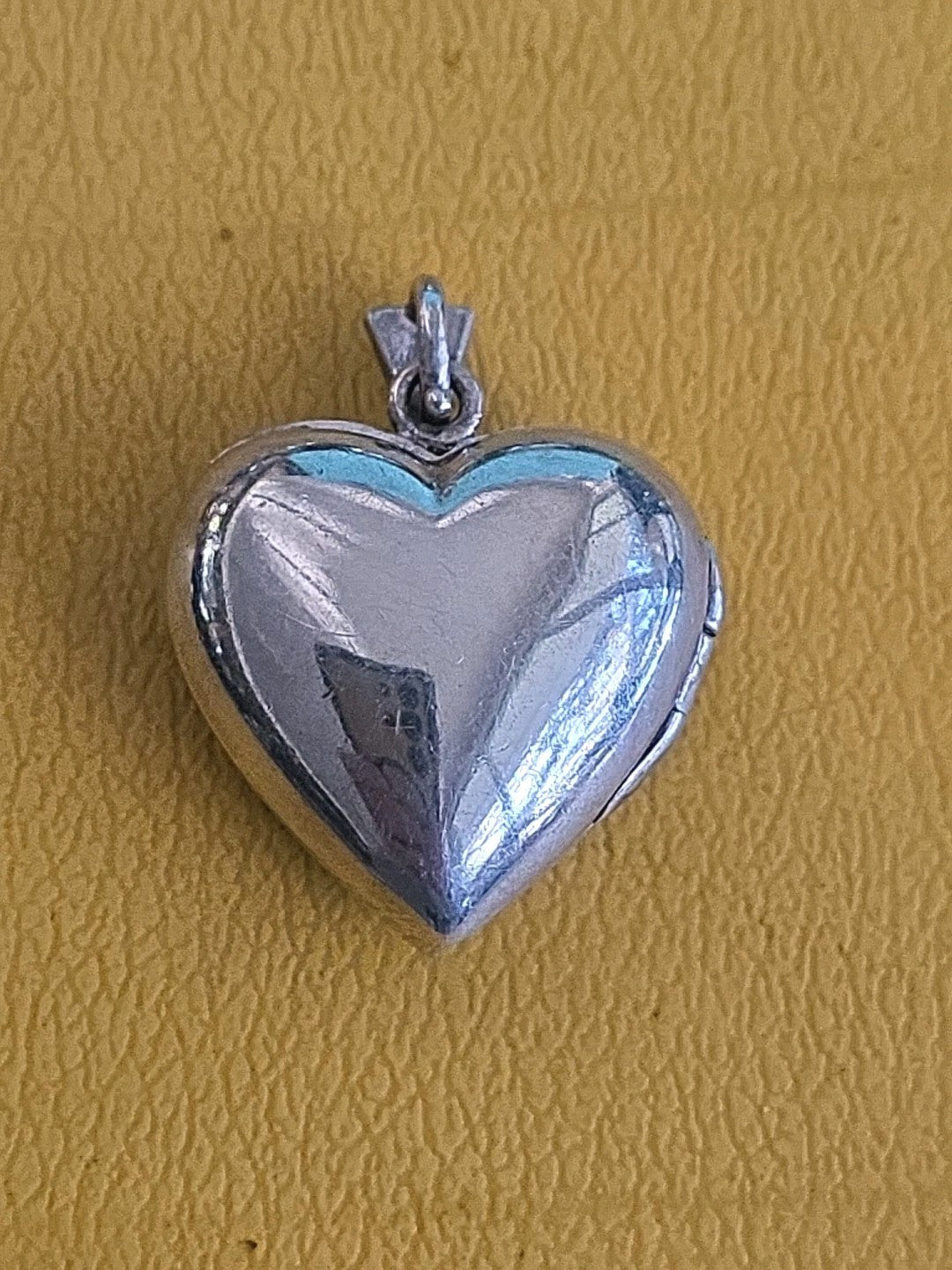 Vintage FAS Sterling Silver Black Onyx & Marcasite Gem Heart Locket Pendant
