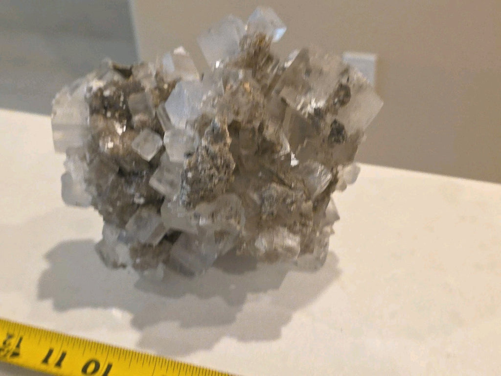 Rare Transparent  Cubic Fluorite Mineral Crystal Sample 7"x 6"x 5 1/2"
