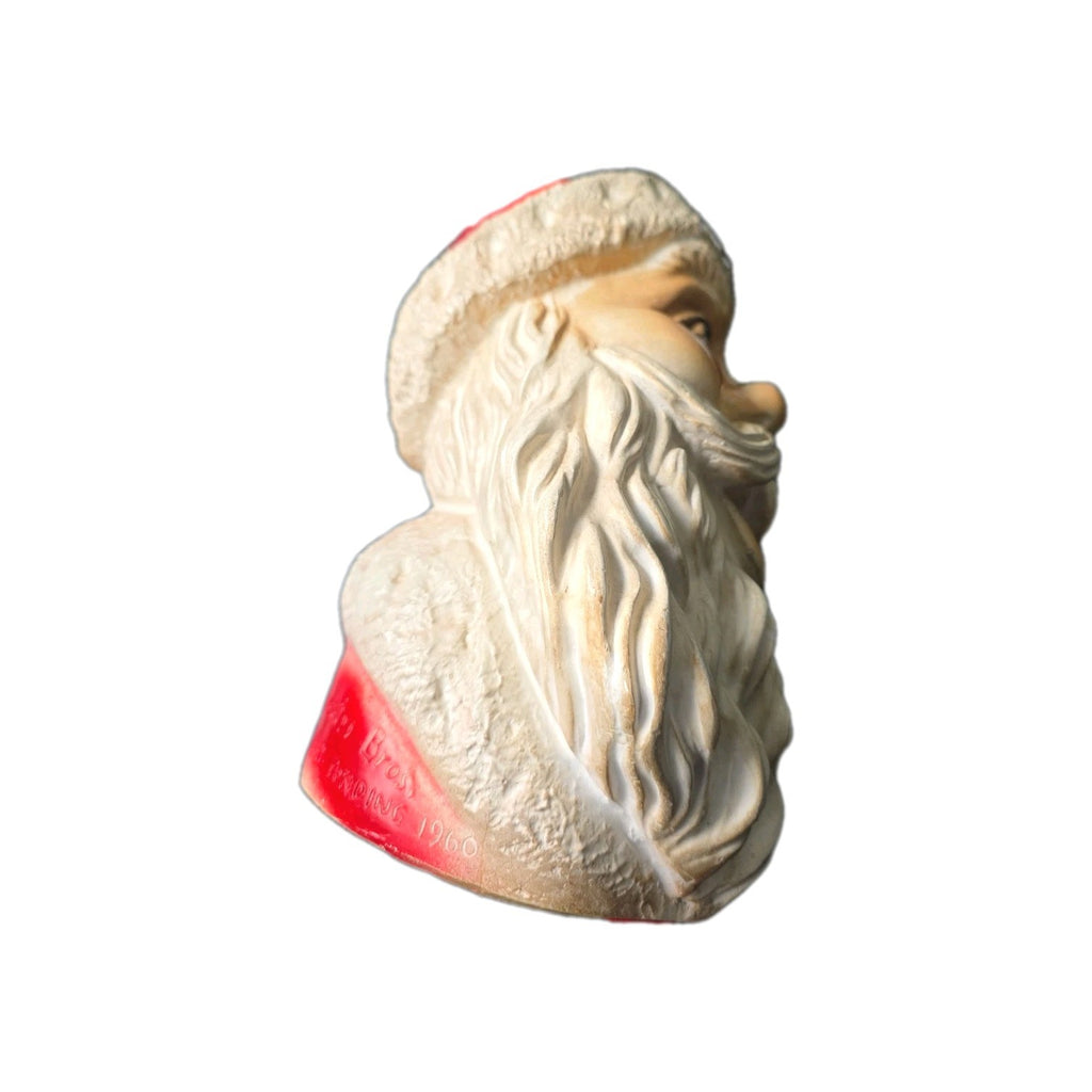Vintage Awesome 1960 Santa Head Chalkware Bank By Silvestri Bros