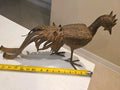 Vintage 17" x 11"  Chinese Solid Bronze Rooster