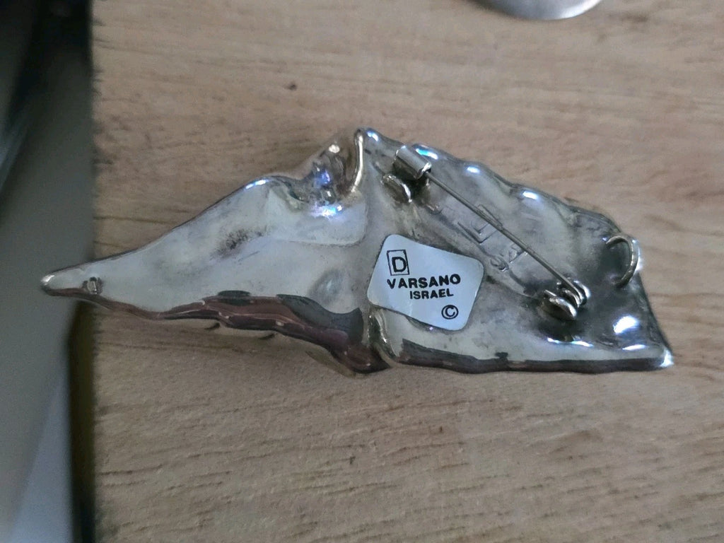 Vintage David Varsano 925 Sterling Electroform Modernest Brooch
