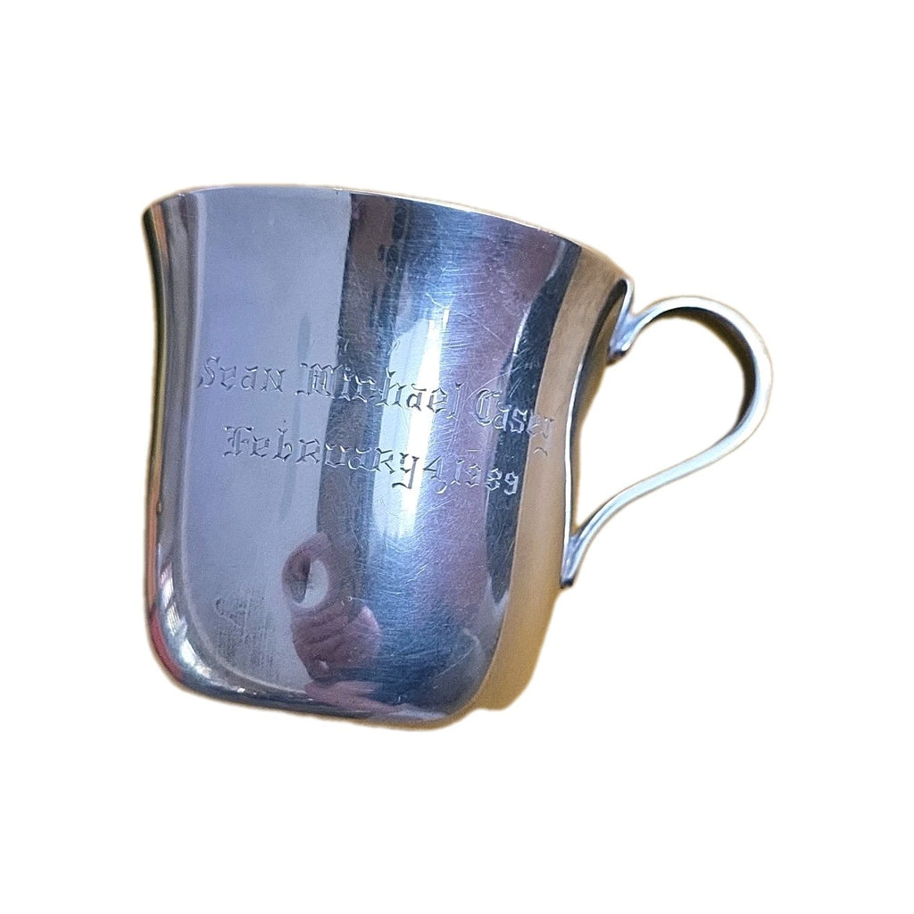 Vintage Tiffany&Co Makers Sterling Silver Baby Cup”23498” Monogram