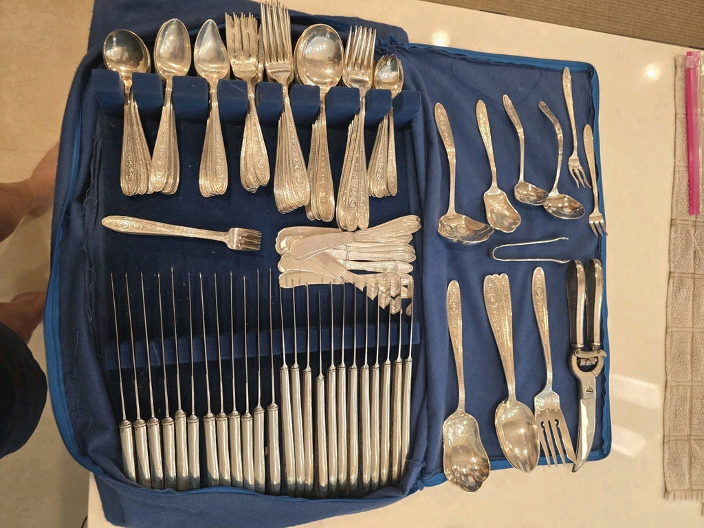 Wedgwood International Sterling Silver  Flatware Service Dinner Set 157 Pieces