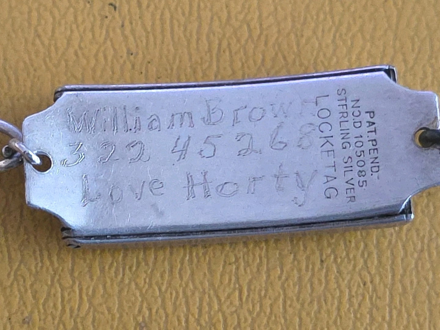Vintage Sterling Silver 925 United States Air Force Logo Emblem ID Bracelet 8"