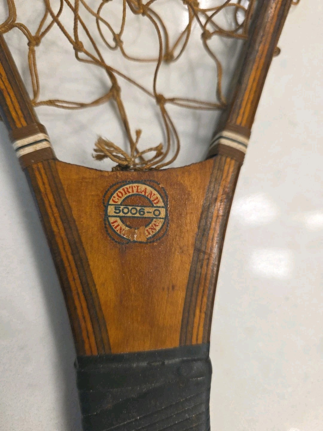 Vtg Cortland Line Co 5003-0 Wood Fishing Net
