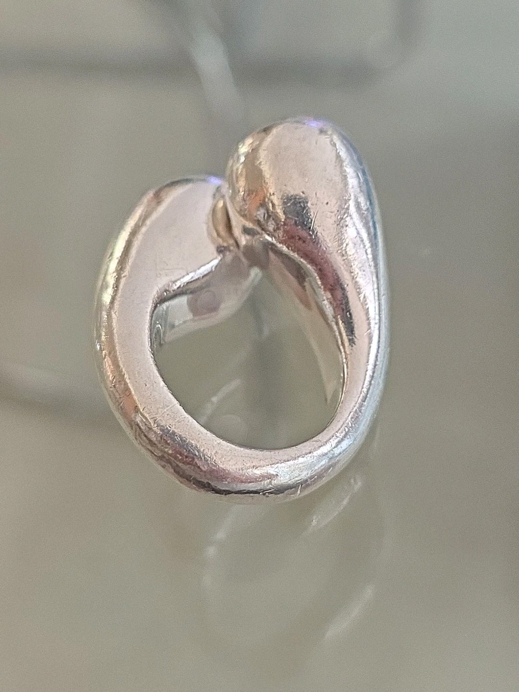Rare Vintage Double ORB Sterling Silver Ring
