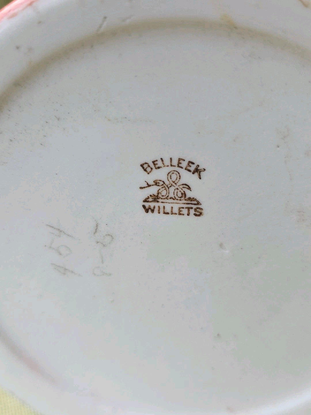 Lenox Belleek USA China Antique Hand Painted Tankard 1896-1906 VGC