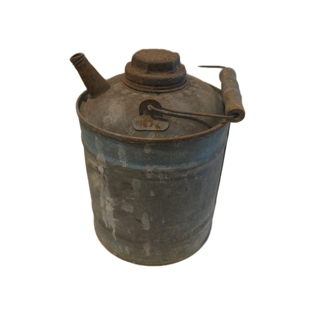 Vtg Canco Mini Small Gas Gasoline Oil Farm Station Farmhouse Metal Wood Tin Can