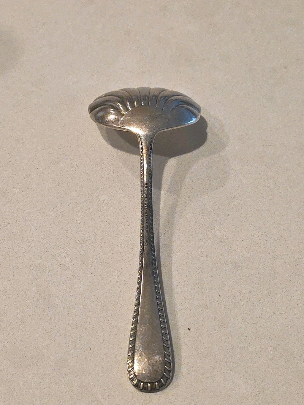 Buccellati  Italian Feather Sterling Silver Sugar Spoon  No Mono