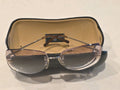 CHANEL Chanel Rimless Coco Mark Rhinestone Sunglasses 4017-D Pink gradient USED
