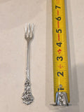 Rare Antique Sterling Silver Cocktail Fork Reed & Barton Harequin
