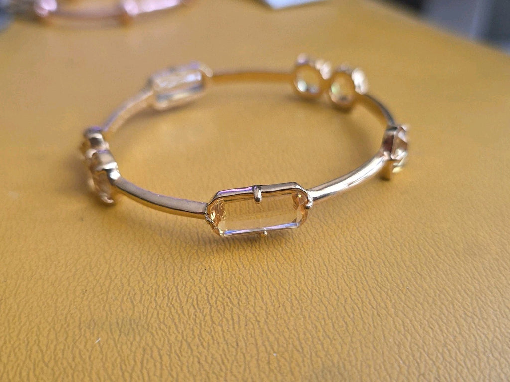 Kate Spade Gold Bracelet Yellow Crystal Accents